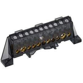 TEKFOR Шина N "ноль" в комбинированном DIN-изоляторе "Стойка" 8х12-(5+5)-Ч IEK