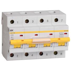 KARAT Автоматический выключатель ВА47-100 4P C 20А 10кА IEK