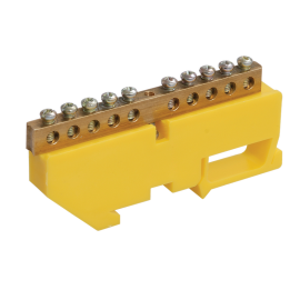 Шина PE "земля" на DIN-изол. ШНИ-6х9-10-Д-Ж, IEK YNN10-69-10D-K05