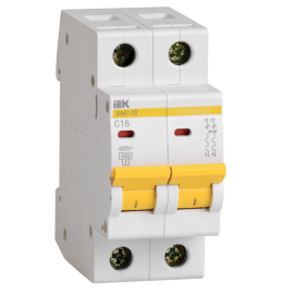 Выключатель автоматический ВА47-29 2P 2А 4,5кА х-ка В, IEK MVA20-2-002-B