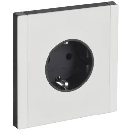 FORTE&PIANO Розетка 1-местная с заземлением с защитными шторками винтовое крепление 16А FP215M метал
