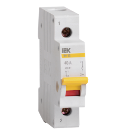 Выключатель нагрузки (мини-рубильник) ВН-32 1Р 40А, IEK MNV10-1-040
