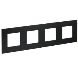 SKANDY Рамка 4-местная SK-F34Bl металл черный IEK