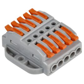 Строительно-монтажная клемма СМК 222-4155P проходная с площадкой (50шт/упак) IEK