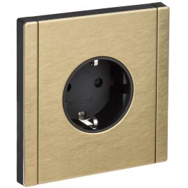 FORTE&PIANO Розетка 1-местная с заземлением с защитными шторками безвинтовое крепление 16А FP613M ме