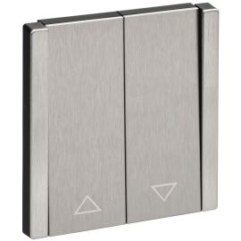 FORTE&PIANO Выключатель жалюзи 10А FP711M металл никель IEK