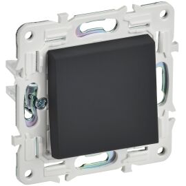 SKANDY Выключатель 1-клавишный 10А SK-V01G графит IEK