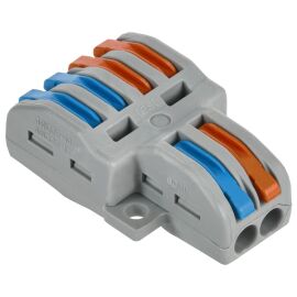 Строительно-монтажная клемма СМК 222-4124 проходная разветвительная (4шт/упак) IEK