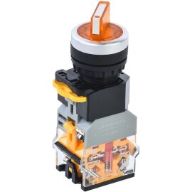 Переключатель D8-11XD2 на 2 положения 1NO+1NC с подсветкой желтый IEK