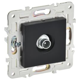 SKANDY Розетка TV проходная SK-A17Bl черный IEK