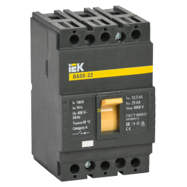Выключатель автоматический ВА88-32 3Р 100А 25кА, IEK SVA10-3-0100