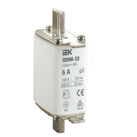 Вставка плавкая предохранителя ППНИ-33, габарит 00С, 6А, IEK DPP11-006