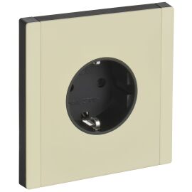 FORTE&PIANO Розетка 1-местная с заземлением без защитных шторок винтовое крепление 16А FP816M металл