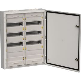 TITAN 5 Корпус металлический ЩРн-96 (2х48) 710х570х140мм IP54 серый (одна дверь) IEK