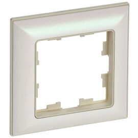 BRITE Рамка 1-местная РУ-1-Бр бежевый/жемчужный IEK