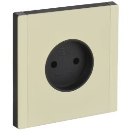 FORTE&PIANO Розетка 1-местная без заземления без защитных шторок винтовое крепление 10А FP818M метал
