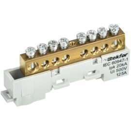 TEKFOR Шина L "фаза" неизолированная на универсальном держателе 8х12-8-Ср IEK