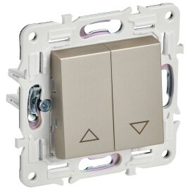 SKANDY Выключатель жалюзи 10А SK-V12Sh шампань IEK