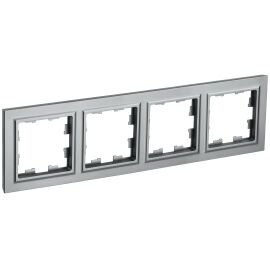 BRITE Рамка 4-местная РУ-4-БрС сталь IEK