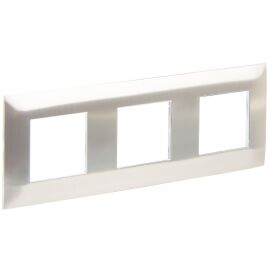 SKANDY Рамка 3-местная SK-F33N металл никель IEK