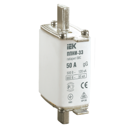 Вставка плавкая предохранителя ППНИ-33, габарит 00С, 50А, IEK DPP11-050