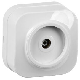 GLORY Розетка для открытой установки TV РТВ20-ХБ белый IEK