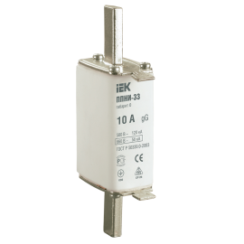 Вставка плавкая предохранителя ППНИ-33, габарит 0, 10А, IEK DPP20-010