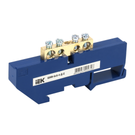 Шина N "ноль" на DIN-изол. ШНИ-6х9-4-Д-С, IEK YNN10-69-4D-K07