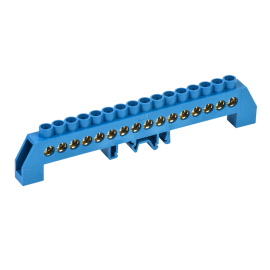 Шина N "ноль" в комб. DIN-изол. "Стойка" ШНИ-8х12-16-КС-С, IEK YNN10-812-16DP-K07