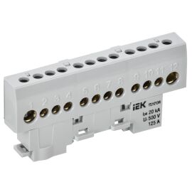 TEKFOR Шина L "фаза" изолированная на универсальном держателе 8х12-12-Ср IEK