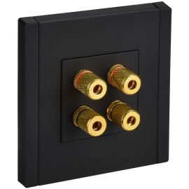 FORTE&PIANO Аудиорозетка 4-местная FP139M металл черный IEK