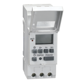 Таймер ТЭ15 цифровой 16А 230В на DIN-рейку, IEK MTA10-16