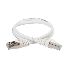 Патч-корд 4 пары, 2хRJ45, 5м, Кат.5e, FTP, белый, LSZH, ITK PC08-C5EFL-5M