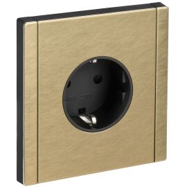 FORTE&PIANO Розетка 1-местная с заземлением с защитными шторками винтовое крепление 16А FP615M метал