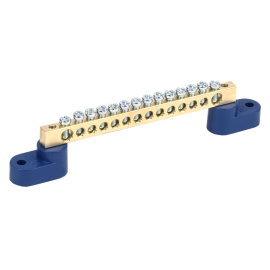 Шина N "ноль" на двух угловых изол ШНИ-6х9-14-У2-С, IEK YNN10-69-14C2-K07