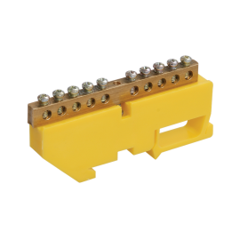 Шина PE "земля" на DIN-изол. ШНИ-6х9-22-Д-Ж, IEK YNN10-69-22D-K05