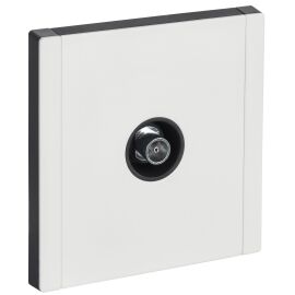 FORTE&PIANO Розетка TV оконечная FP228M металл белый IEK