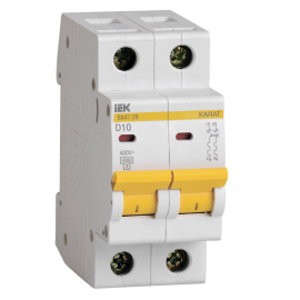 Выключатель автоматический ВА47-29 2Р 10А 4,5кА х-ка D, IEK MVA20-2-010-D