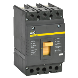 Выключатель автоматический ВА88-35 3Р  80А 35кА, IEK SVA30-3-0080