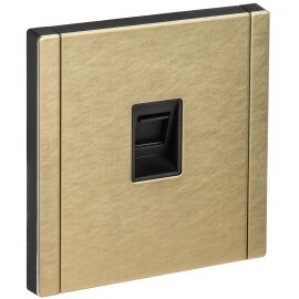 FORTE&PIANO Розетка компьютерная RJ45 кат.5E FP632M металл шампань IEK