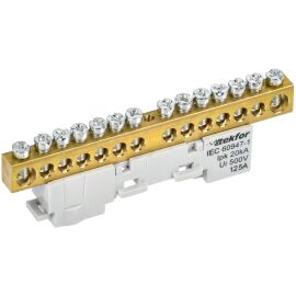 TEKFOR Шина L "фаза" неизолированная на универсальном держателе 8х12-14-Ср IEK