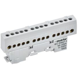 TEKFOR Шина L "фаза" изолированная на универсальном держателе 6х9-14-Ср IEK