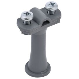 Держатель проводника круглого 6-10мм h=59мм пластик серый IEK