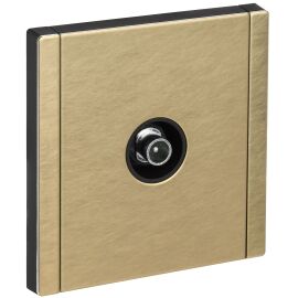 FORTE&PIANO Розетка TV проходная FP629M металл шампань IEK