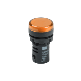 Лампа AD22DS (LED) матрица d22мм желтый 230В, IEK BLS10-ADDS-230-K05