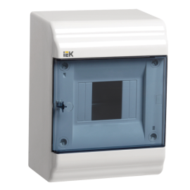 Корпус пластиковый ЩРН-П-4 модуля навесной, белый, IP41, IEK MKP82-N-04-41-20