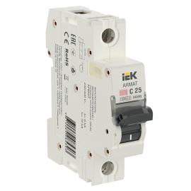 Выключатель автоматический ARMAT M06N 1P C 25А, IEK AR-M06N-1-C025 
