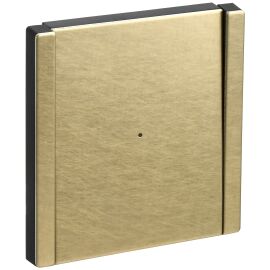 FORTE&PIANO Выключатель 1-клавишный проходной с индикацией 10А FP604M металл шампань IEK