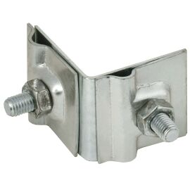 Держатель проводника круглого 6-10мм для фальца угловой h=40мм нержавеющая сталь IEK