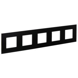 SKANDY Рамка 5-местная SK-F35Bl металл черный IEK